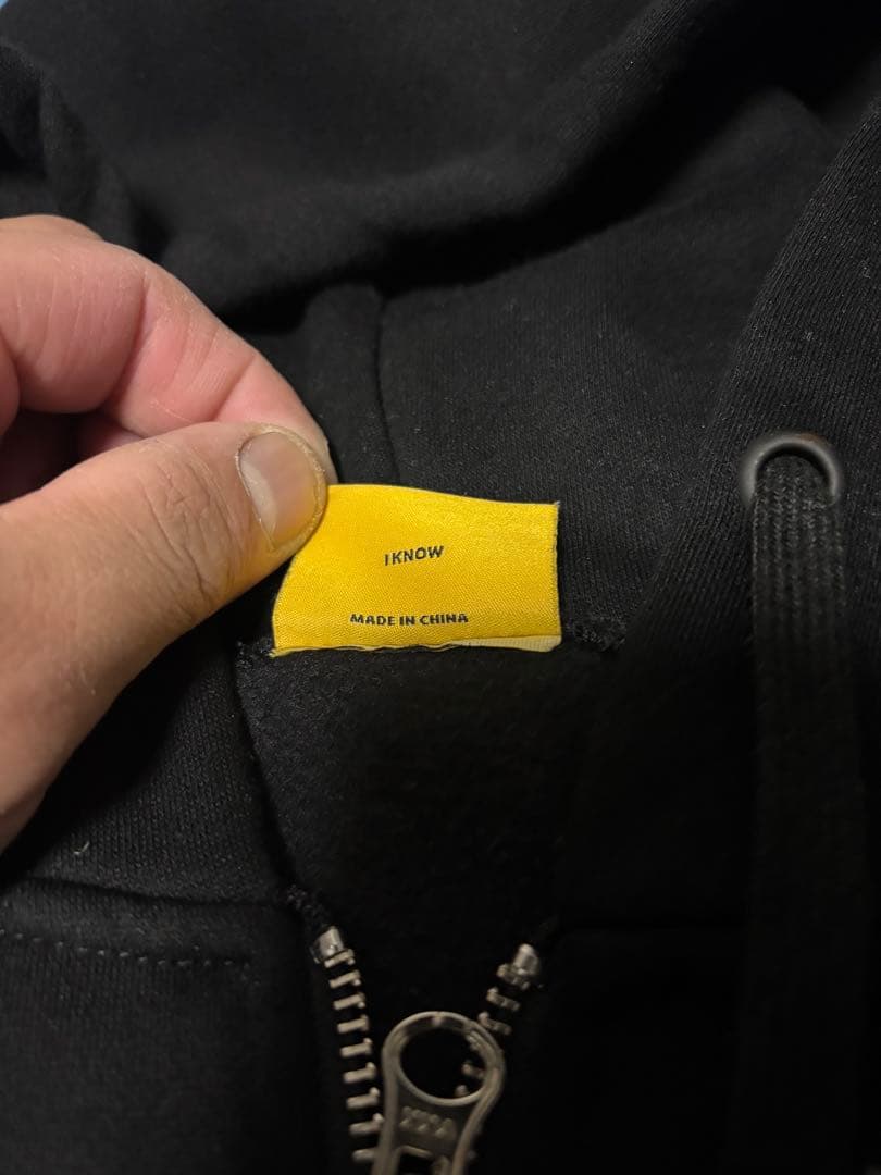 わんこ　Dime ブラック ジップアップパーカー M