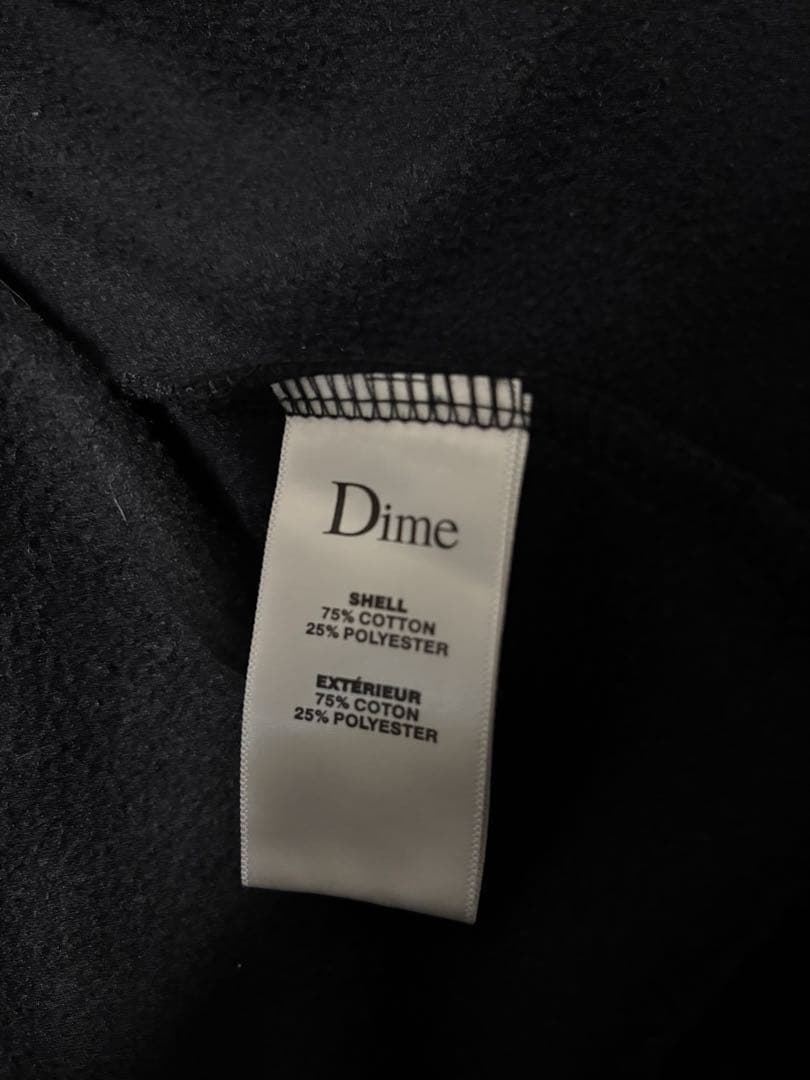 わんこ　Dime ブラック ジップアップパーカー M