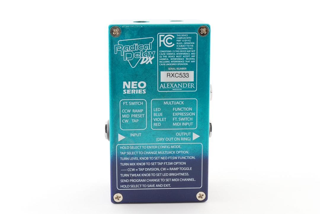 新品 未使用 Alexander Pedals Radical Delay