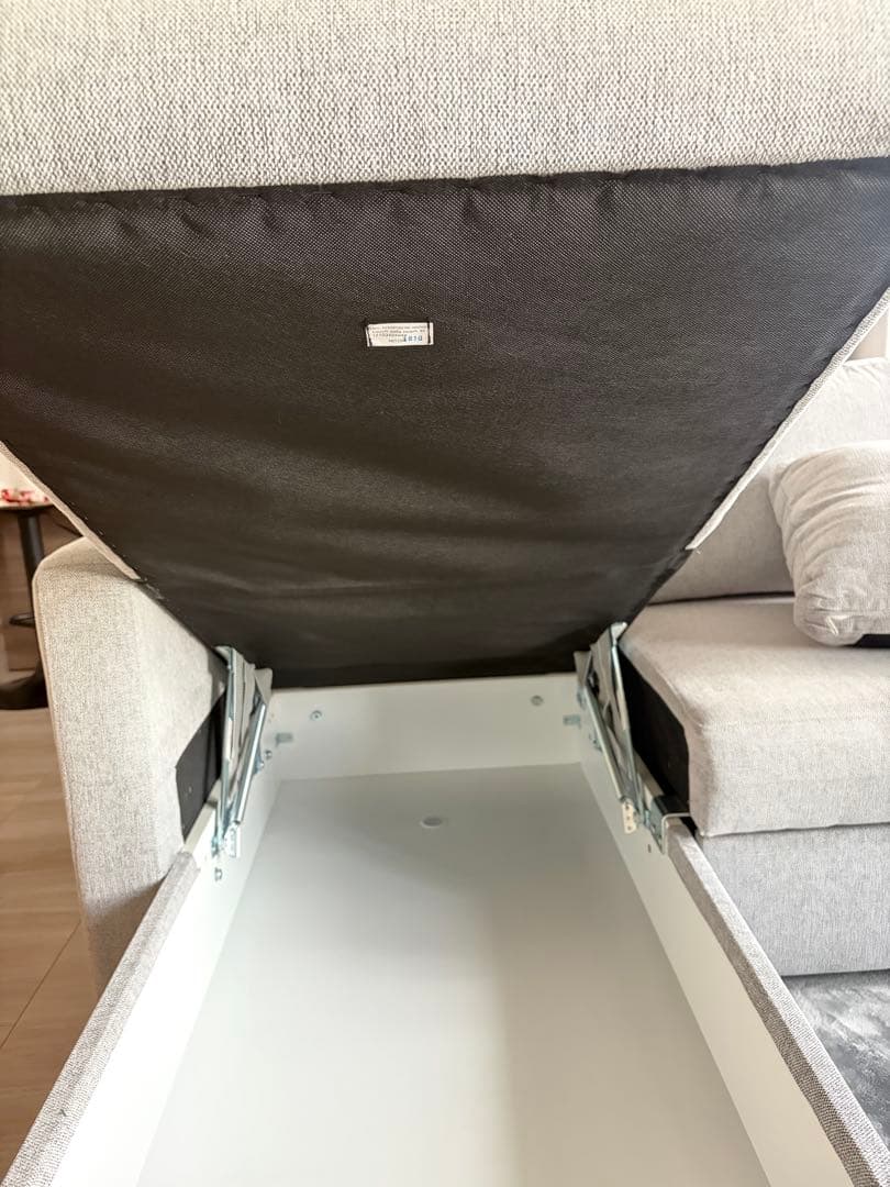 ニトリ　ノアーク　カウチソファー　3人掛け　ソファベッド　収納