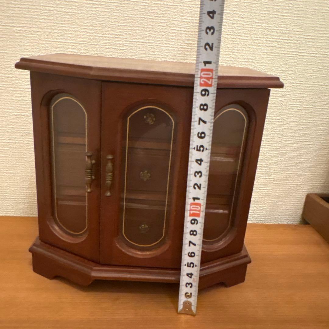 木製アクセサリーケース　小物棚　アンティーク