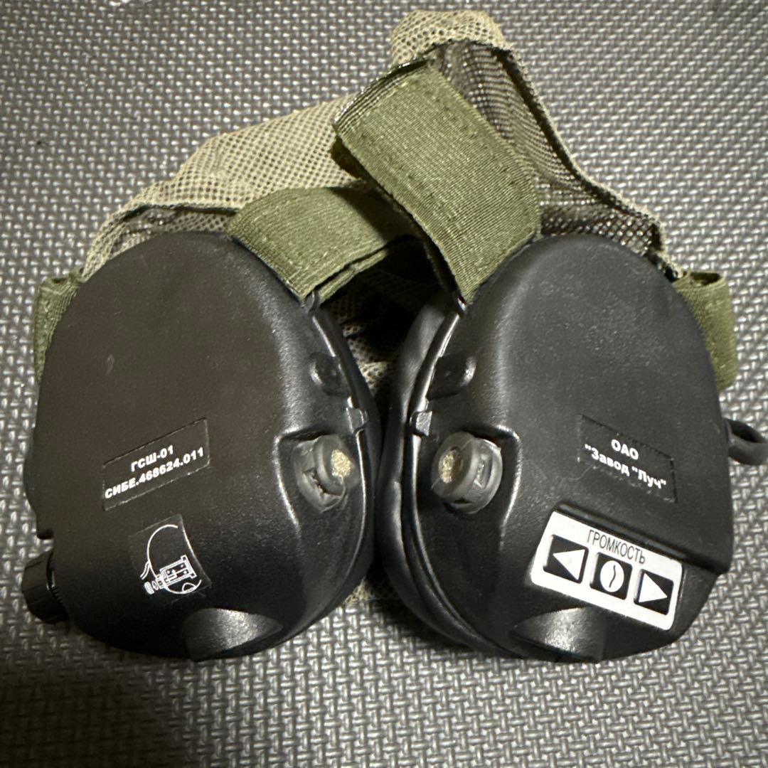 ロシア軍 実物 6M2 イヤーマフ 初期型