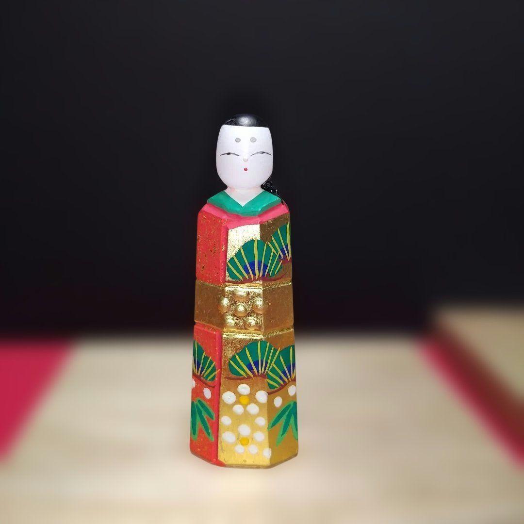 m*i様 一刀彫り　雛人形　神泉作
