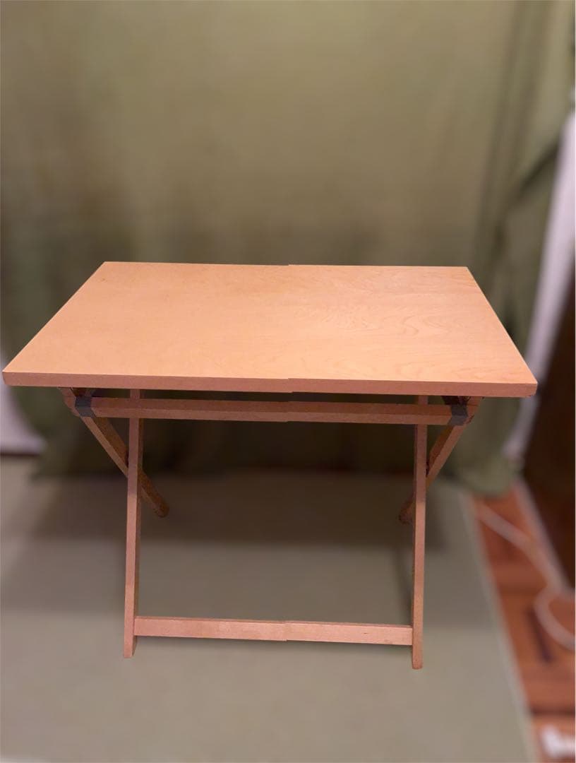 無印良品　折りたたみ木製テーブル ナチュラル　80×50 美品