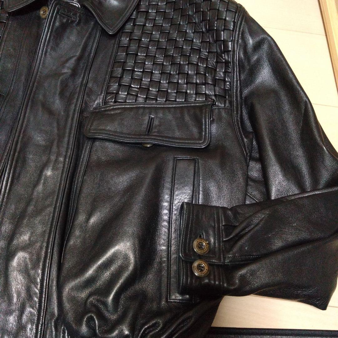 羊革レザージャケット メンズL ライダース ギラロッシュ 柔らかい日本製