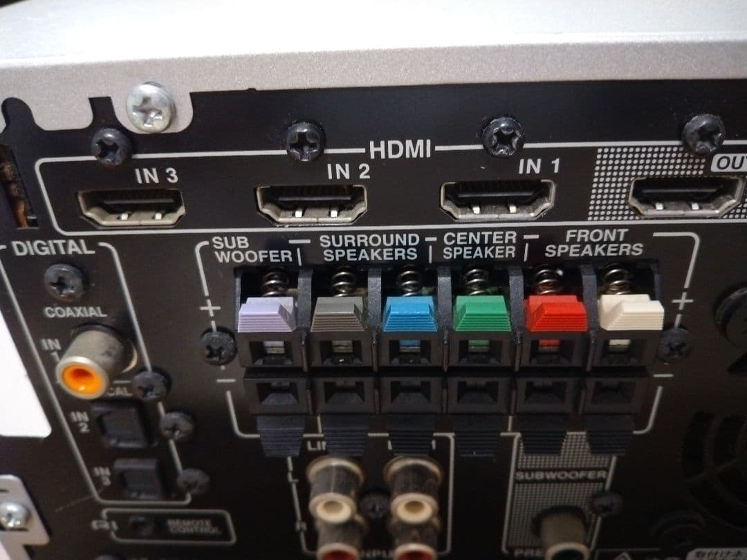 アンプ　オンキョー ONKYO SA-205HDX 5.1CH リモコン付