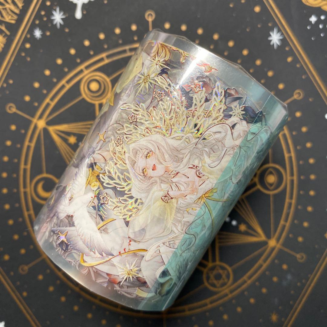 【I】海外　10m巻　貝殻光マスキングテープ　人物系/お花系/装飾系