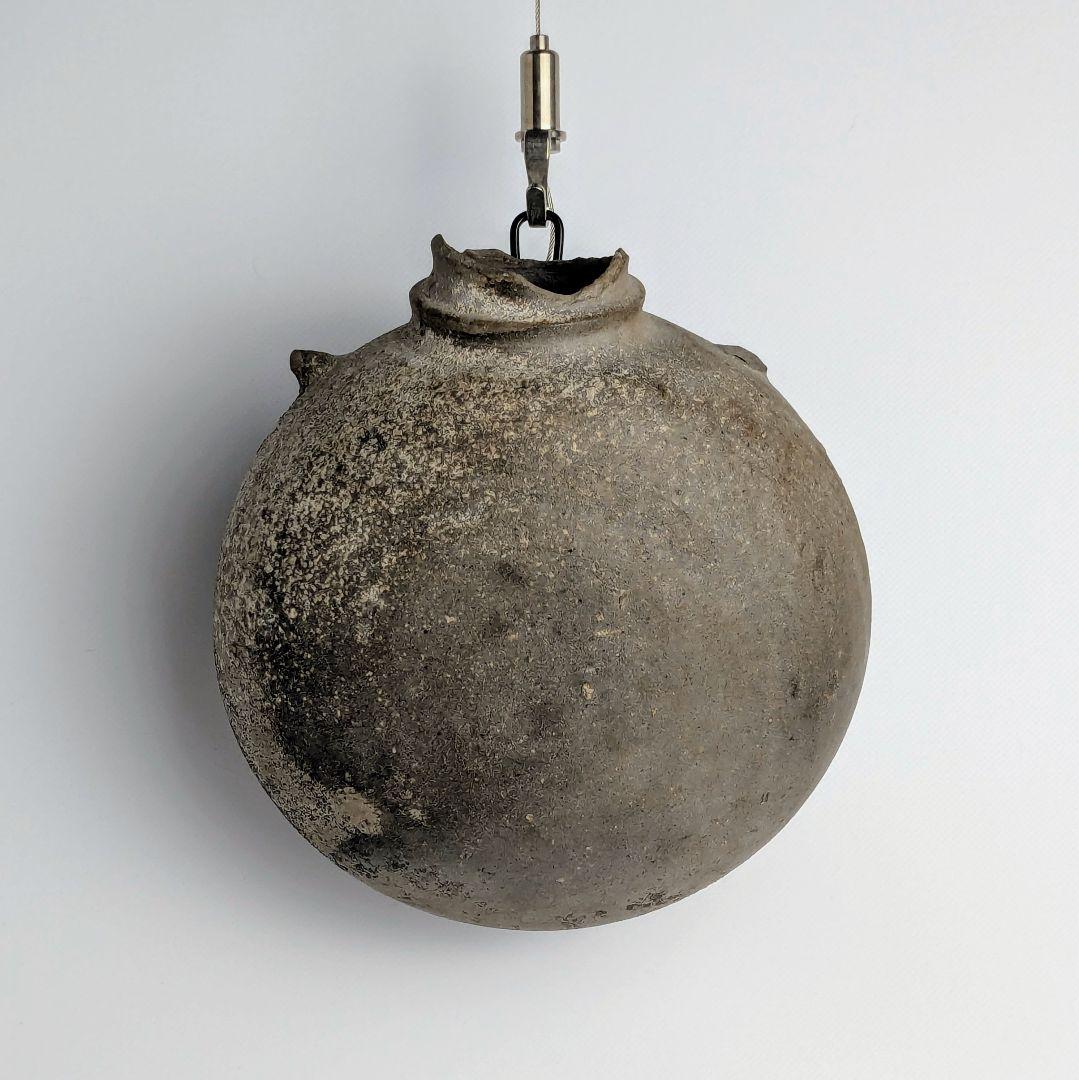 須恵器　扁壺（提瓶）　6〜7世紀　　掛け花入　花器　土器　古代美術　古陶磁