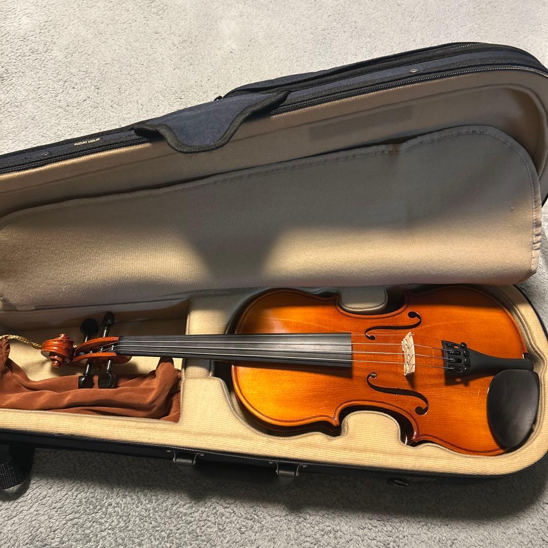 バイオリン本体 3/4 茶色 肩当て付き