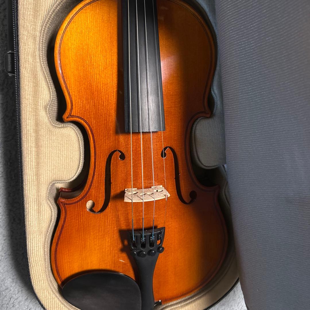 バイオリン本体 3/4 茶色 肩当て付き