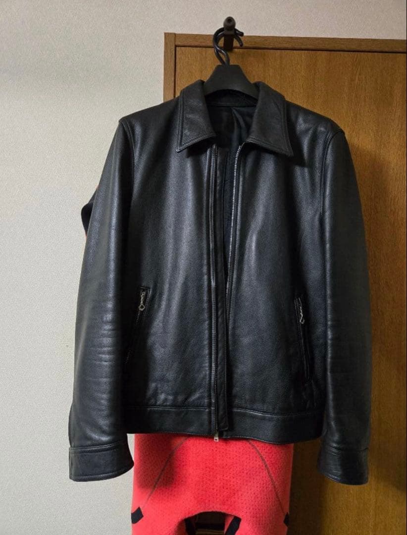 WACKOMARIAワコマリア シングルレザーライダースジャケット Mブラック
