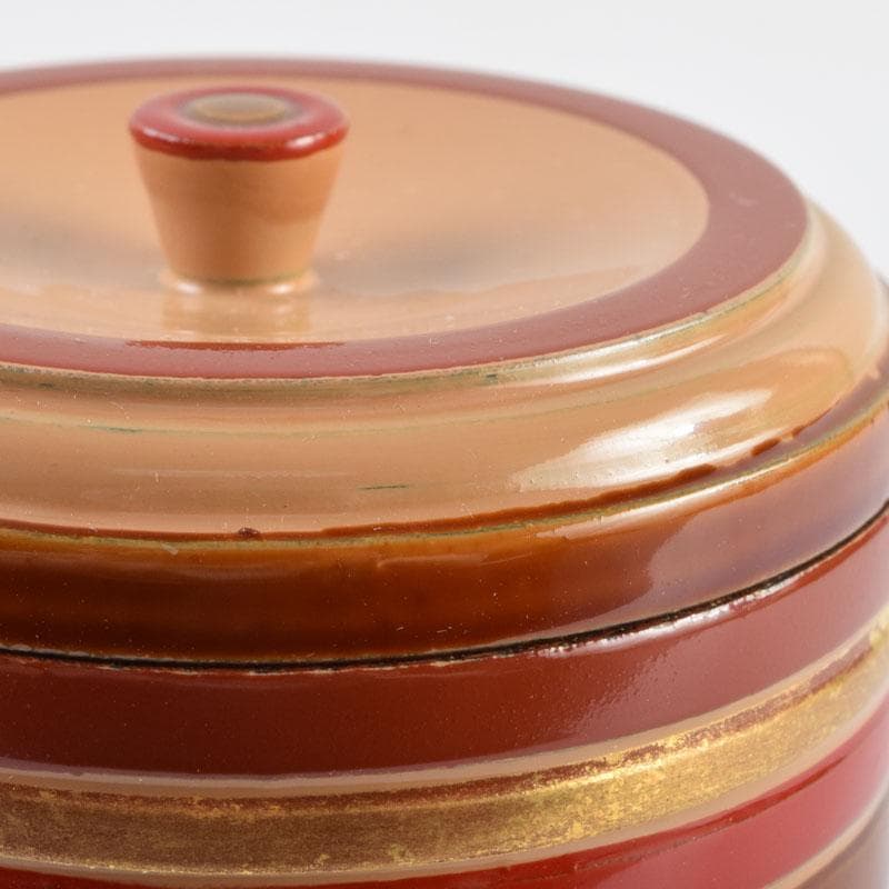 茶道具　独楽塗　草文　切立煙草入　莨壷　C　9008