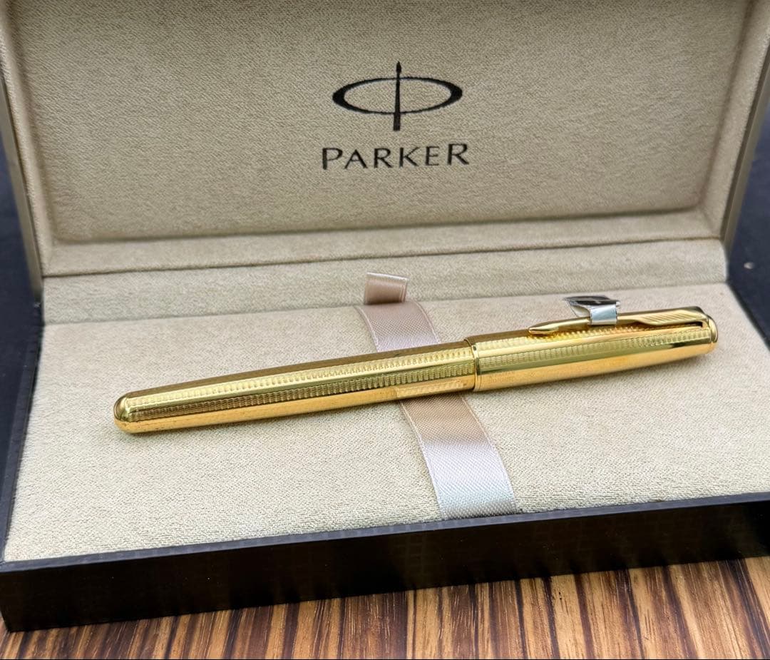 PARKER 万年筆 ソネット ゴールド カスケード 18K M 未使用品