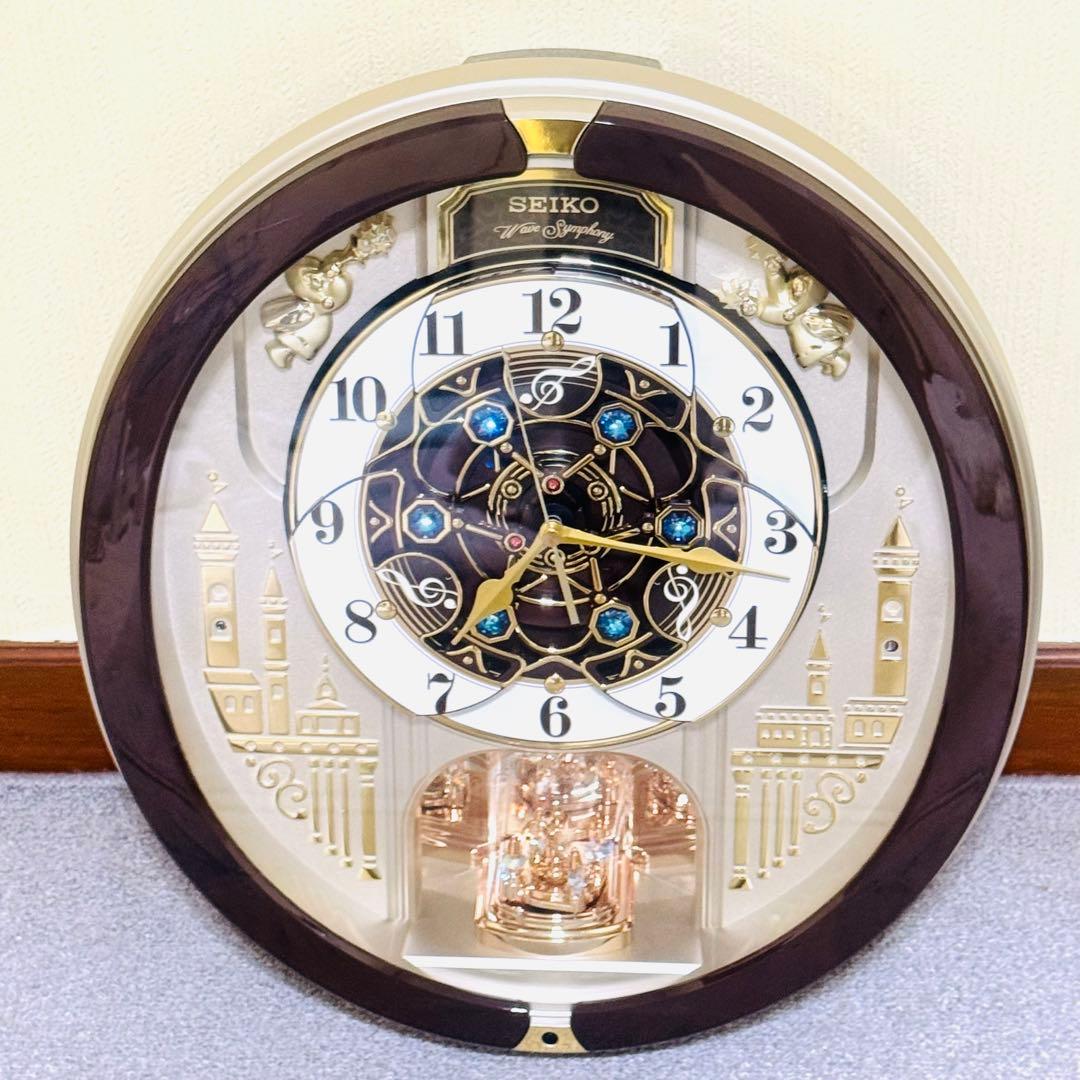 SEIKO セイコー RE579B カラクリ時計 掛け時計 電波時計