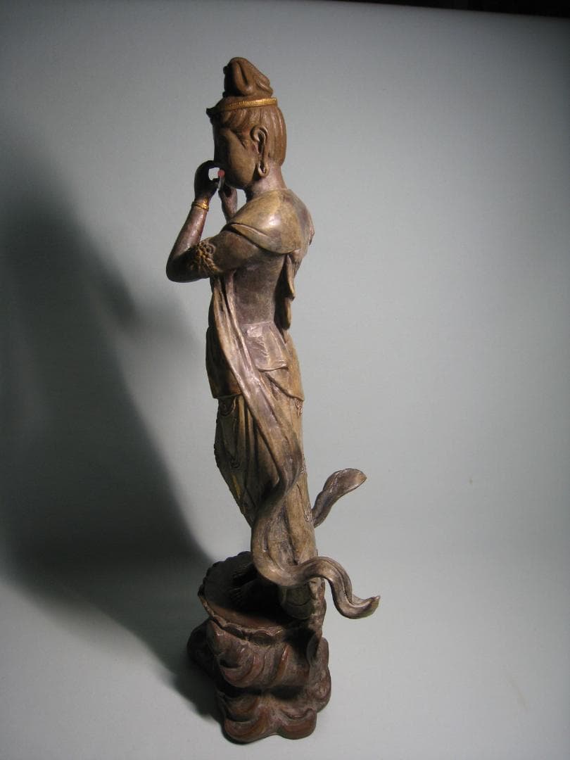 音声菩薩像  　喜多敏勝  ブロンズ製　　天上の音色