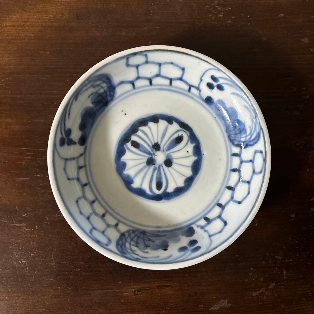 古伊万里膾皿　5点(窯傷有り)なます皿　古道具　アンティーク　検:白洲正子　李朝