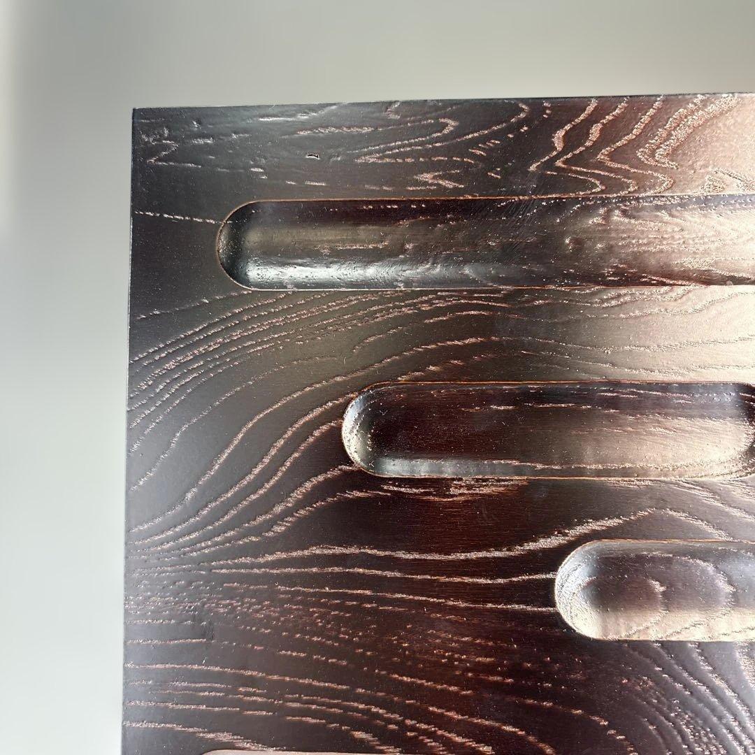 【中古品】茶道具　前端雅峯造　淡々斎好　鉋目小板（共箱）