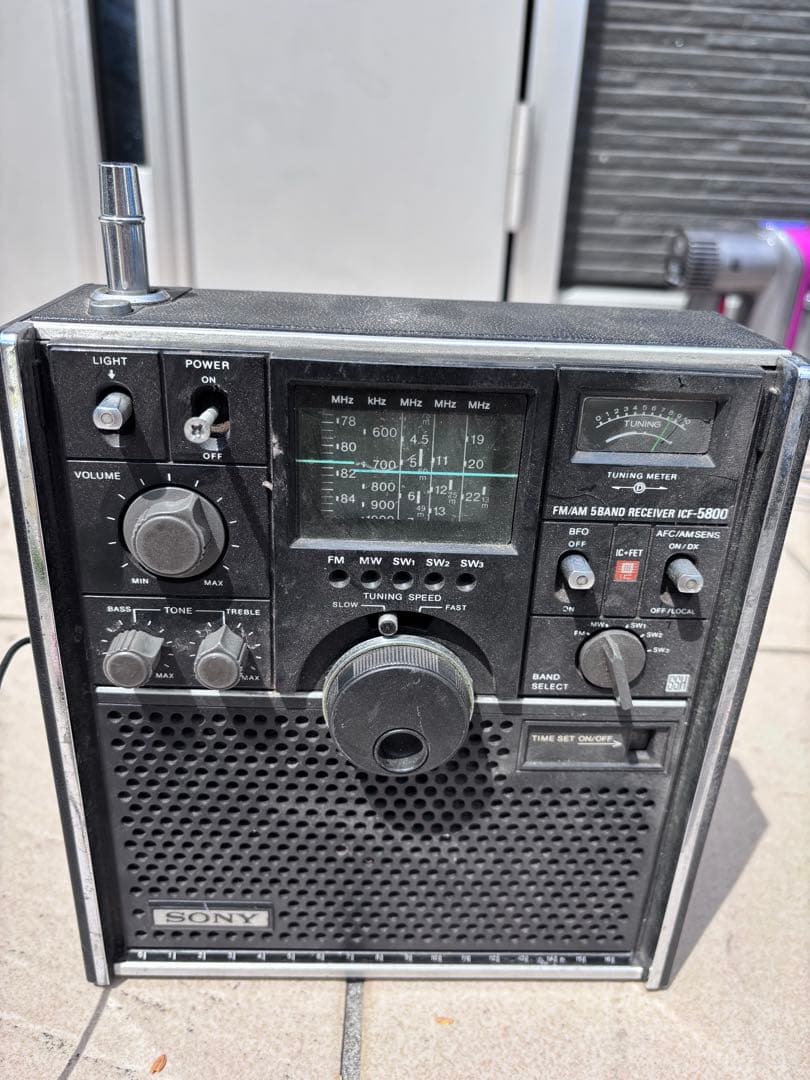 受信機 SONY FM/AM 5BAND RECEIVER ICF-5800