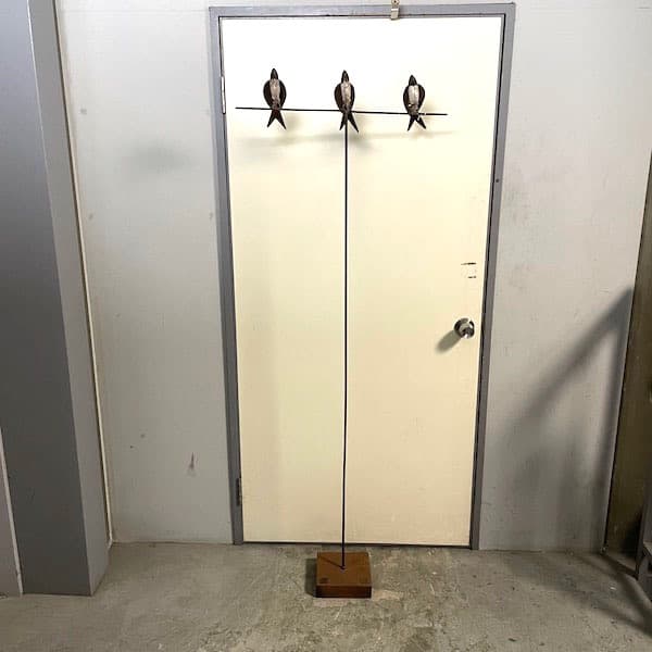 ビンテージ風　鳥のオブジェ　ブリキバード　鉄の鳥　インテリア　置物　つばめ