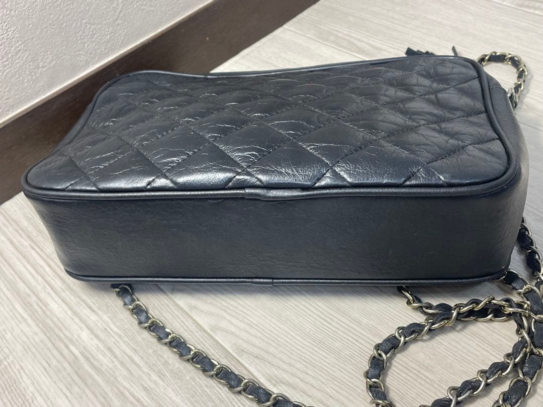 ジャンク　CHANEL ブラック キルティング ショルダーバッグ　ノベルティ