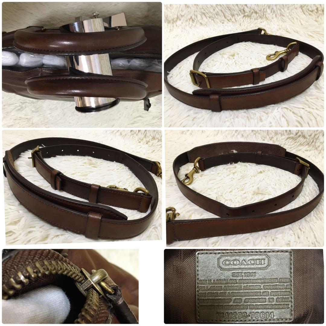 COACH コーチ レザー ビジネスバッグ ショルダー 2way 70614