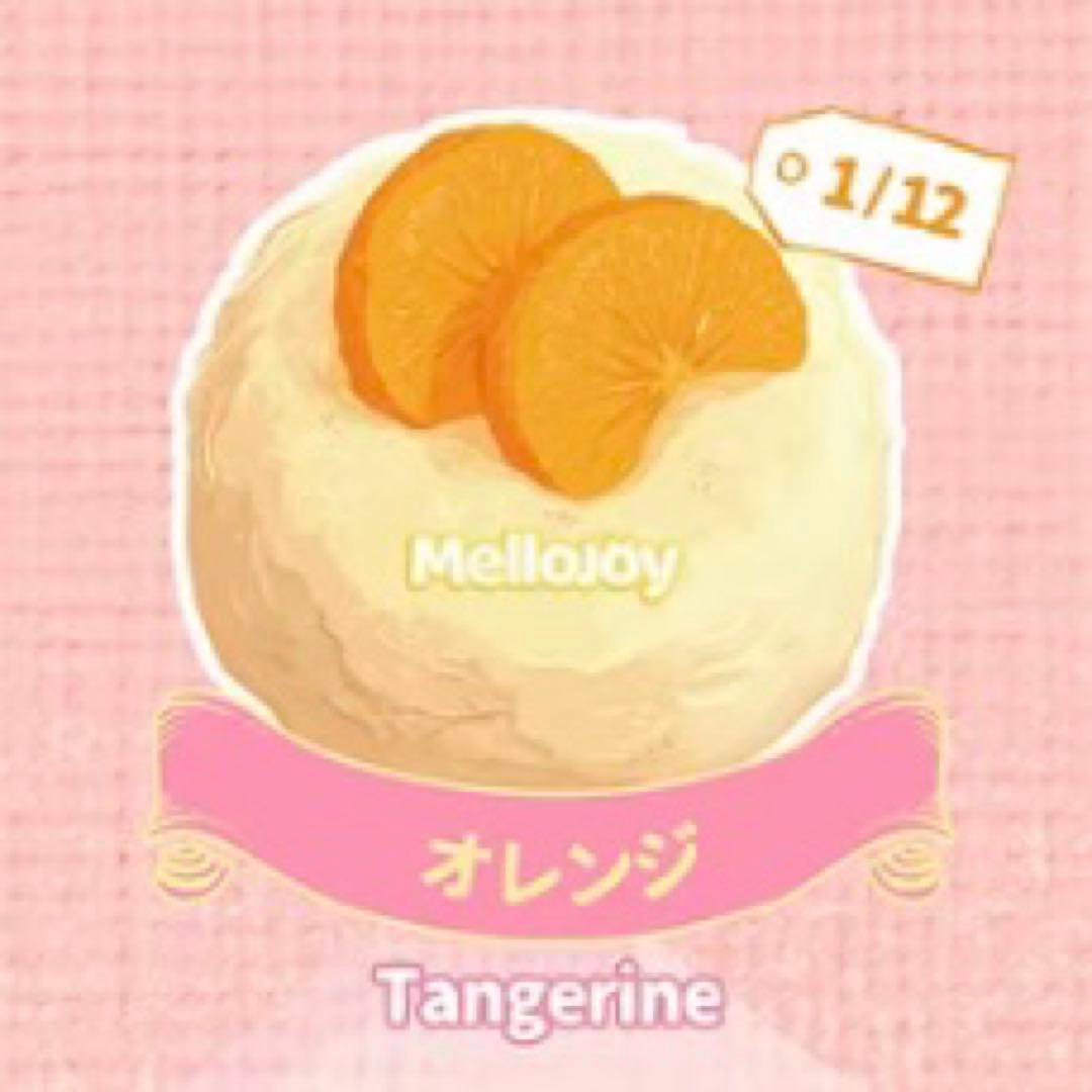 Mellojoy スクイーズ クリームまみれ大福 オレンジ みかん