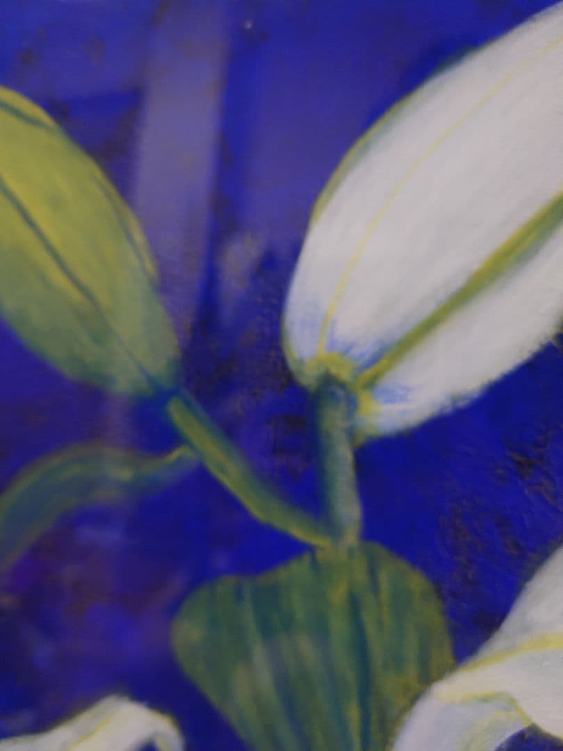 額入りの百合の花です。お気に入りの作品