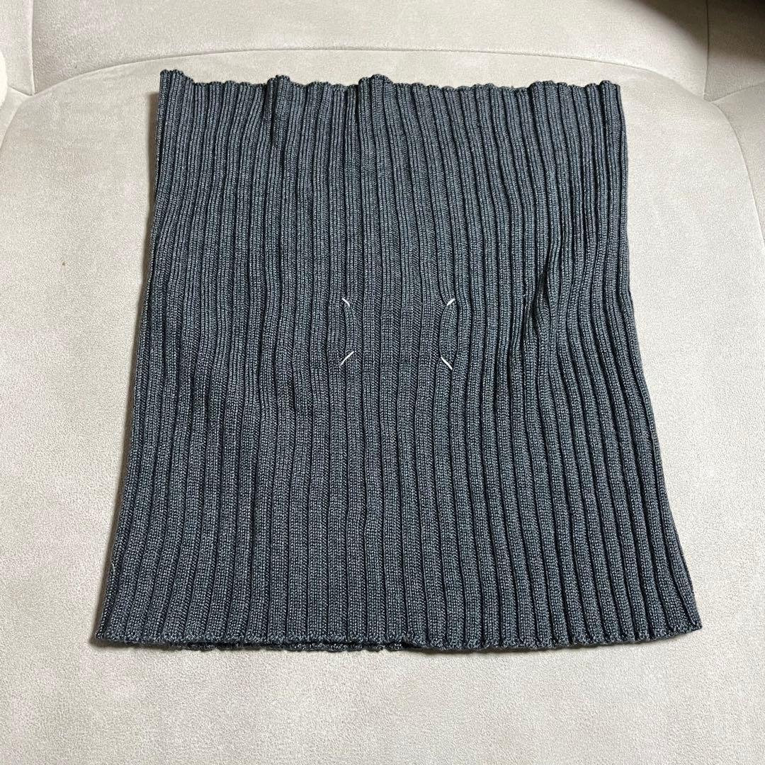 マルジェラ　ダークグレー ニット ネックウォーマー