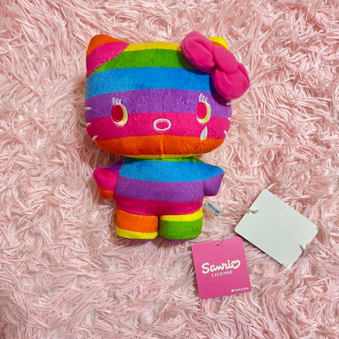 ハローキティ レインボー ミニぬいぐるみ