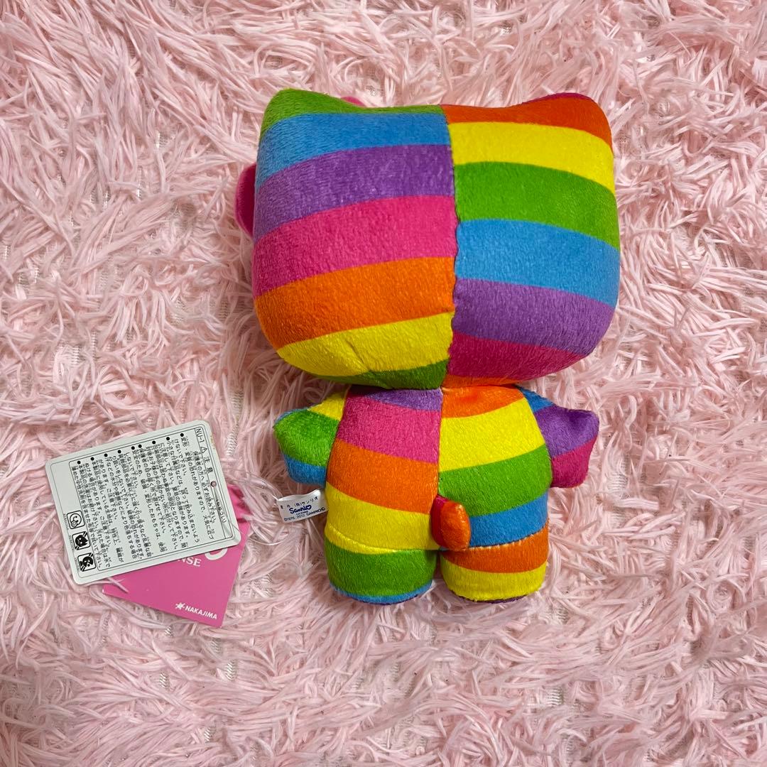 ハローキティ レインボー ミニぬいぐるみ