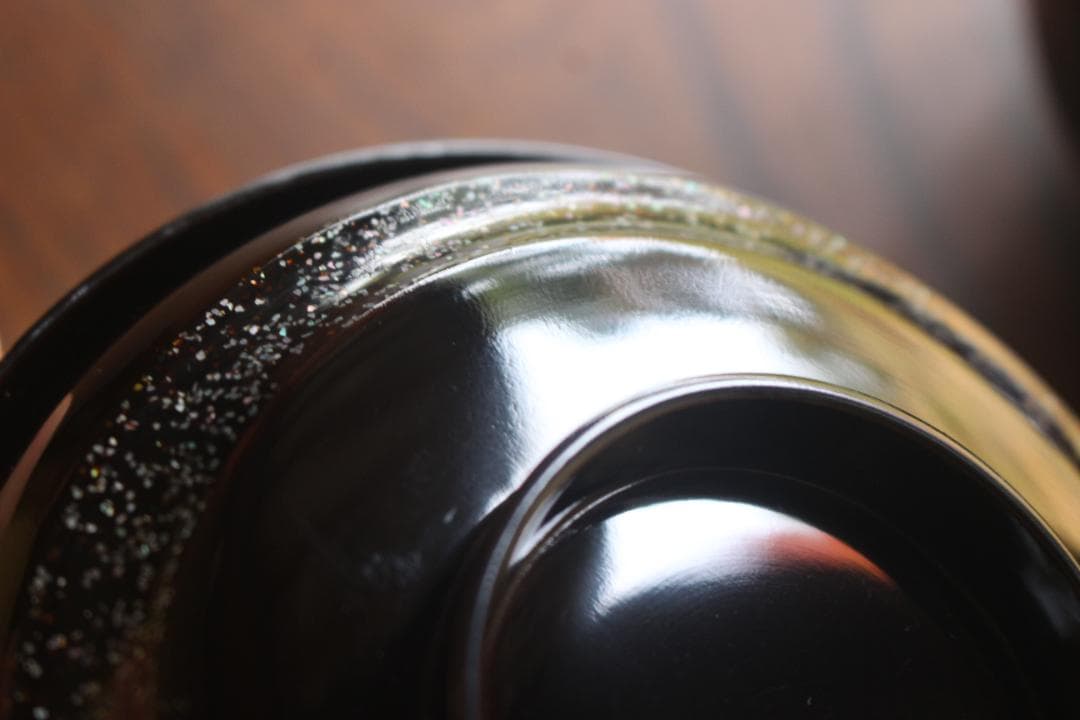 時代逸品！塗分け螺鈿黒漆に風情ある見返小槌蒔絵のお椀2点（検輪島塗蒔絵椀雑煮椀