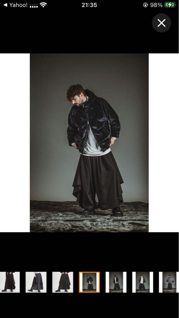 ノーアイディー　NO ID ブラック サルエルパンツ 新品タグ付き