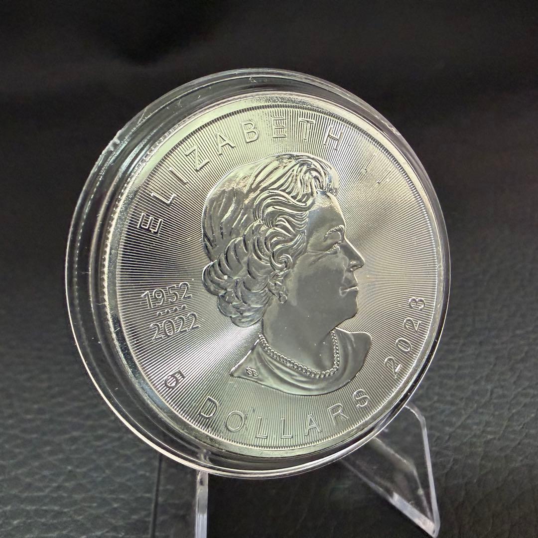 【世界100枚限定】 カナダ メイプルリーフ 銀貨 カラー マシーンスケルトン