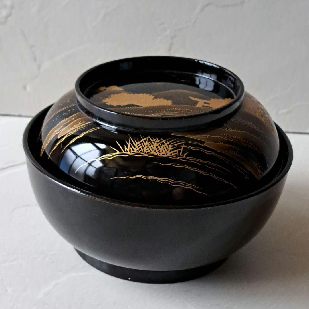 蓋付き 菓子椀 5客 煮物椀　骨董品