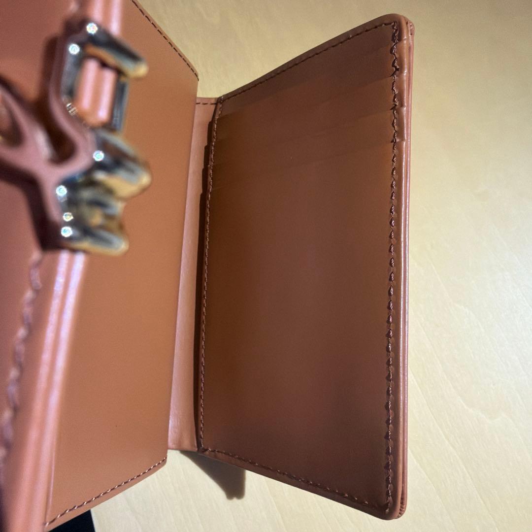 アニエスベー 三つ折り財布　Agnes b. 天然皮革