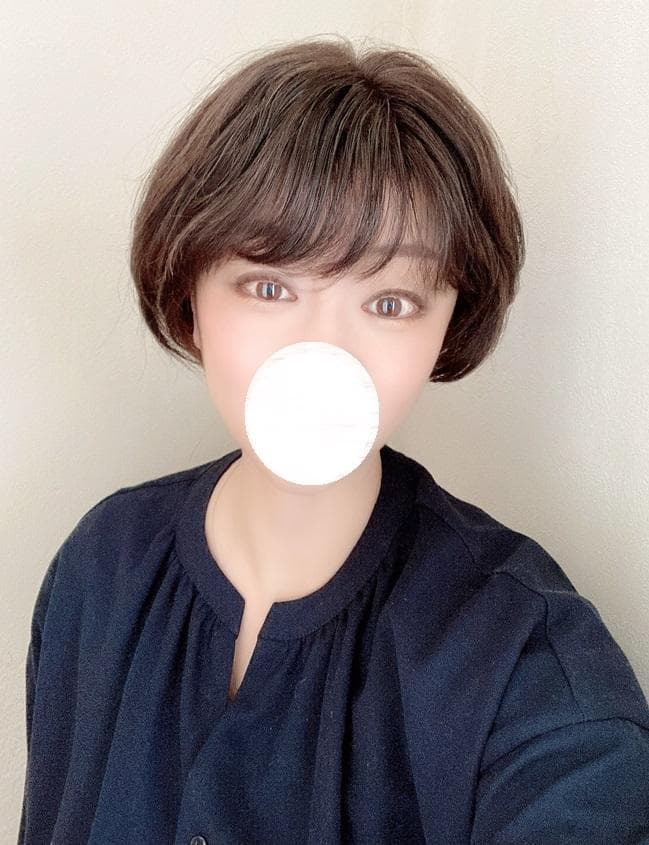 リネアストリア「人毛100％　天使のニュアンスショート」S　ダークブラウン