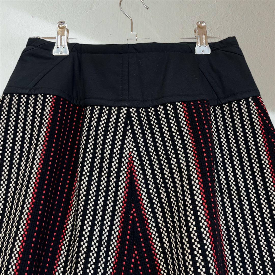 COMME des GARÇONS 美品ウールスカート　ストライプ AD2001