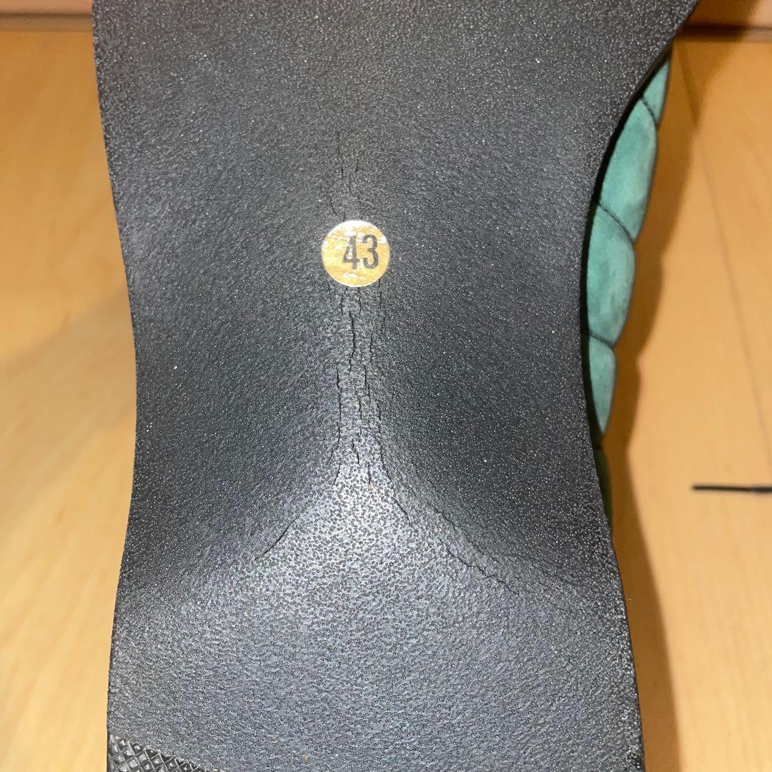 イタリア製80'sデッドストック ヴィンテージレアカラースウェードレザーシューズ