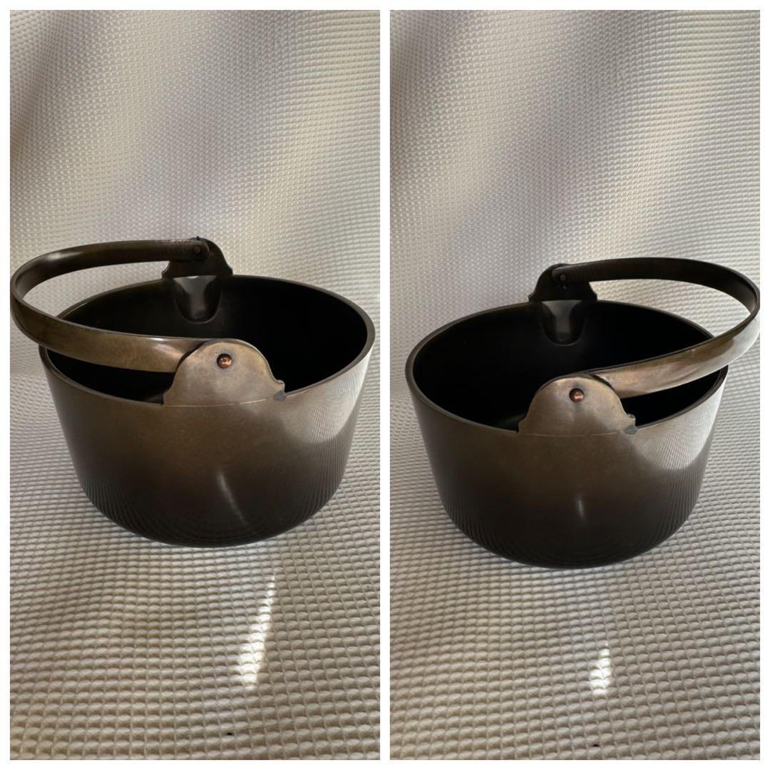 ★ 唐銅　汁器　金谷浄雲　★ 茶道具　茶道　茶事　茶会　什器　金色　茶飯釜