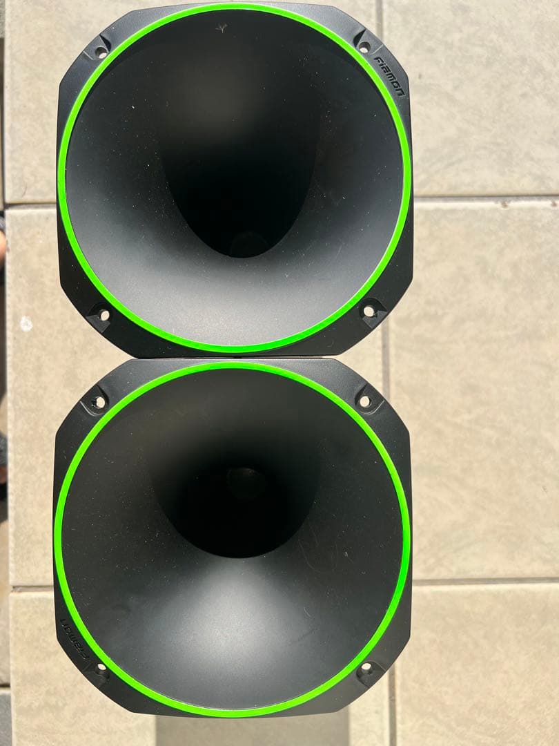 JBL ホーンドライバーセット D250X プラスチックホーン緑色 外向き