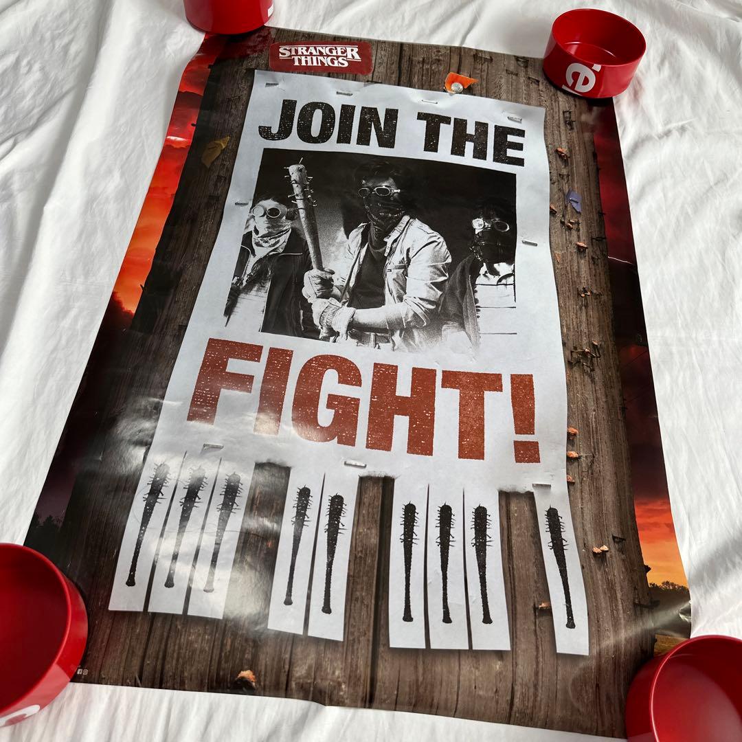 廃盤　大判　ディスプレイ　ストレンジャーシングス　ポスター　ザ・ファイト