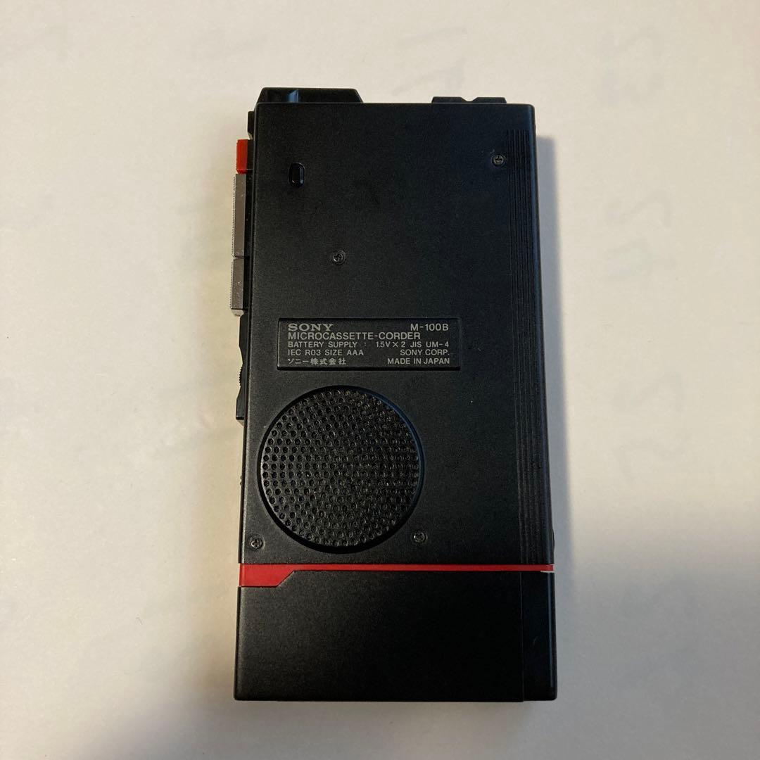 SONY M-100B(B) マイクロカセットレコーダー　動作不明