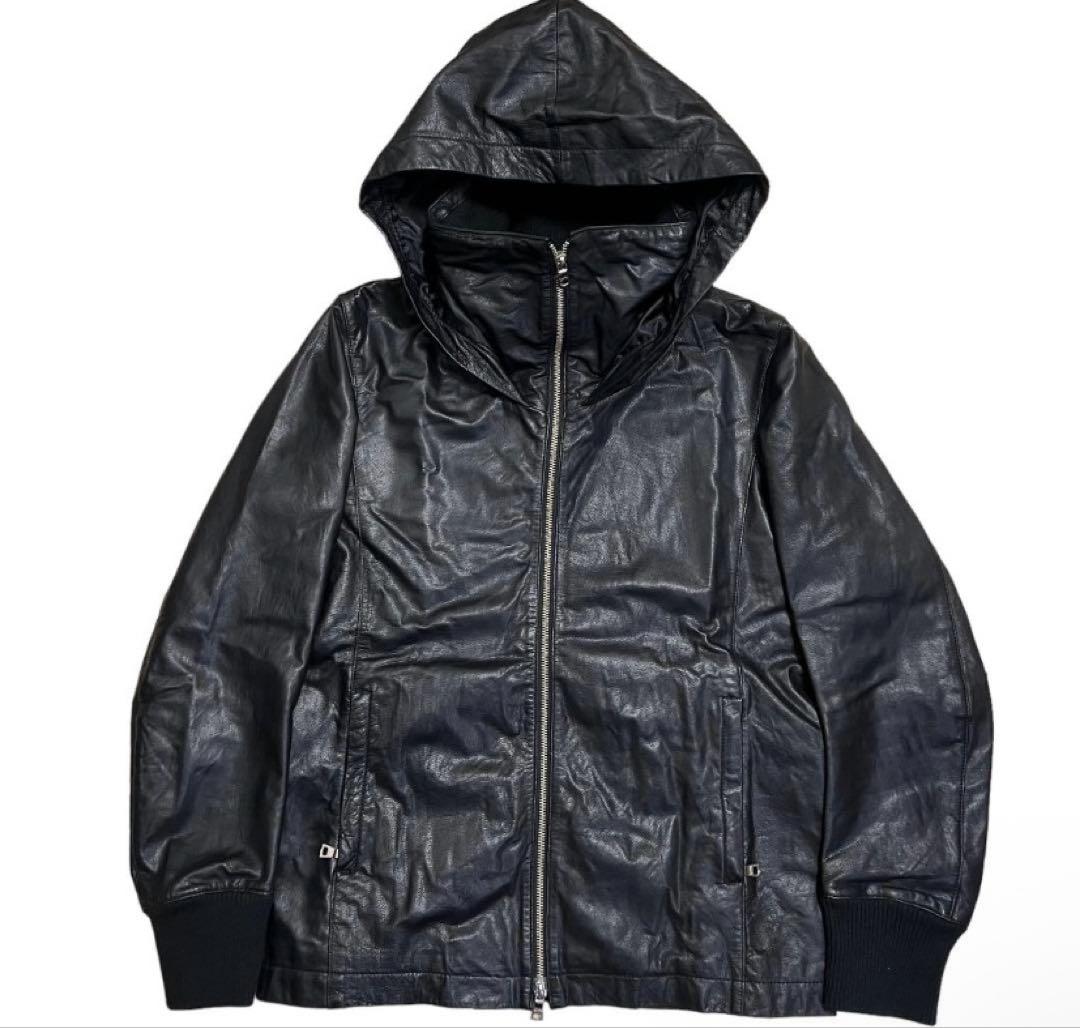 【激レア良品】00s OPIUM Y2K レザーバラクラバ パーカー