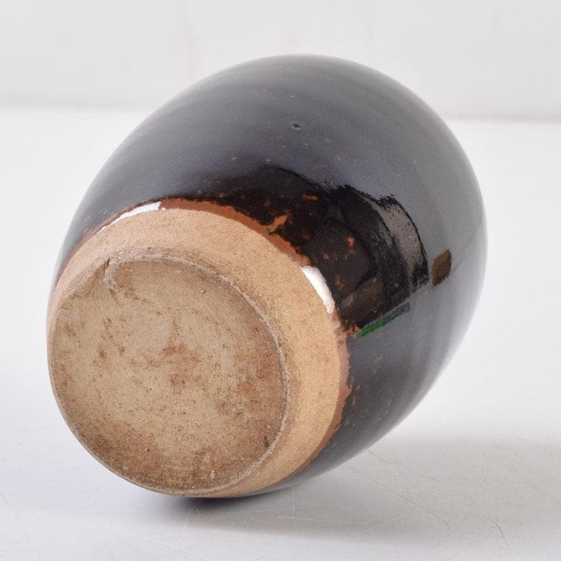 茶道具　瀬戸焼　古瀬戸　肩衝茶入　袱紗付　V　8636