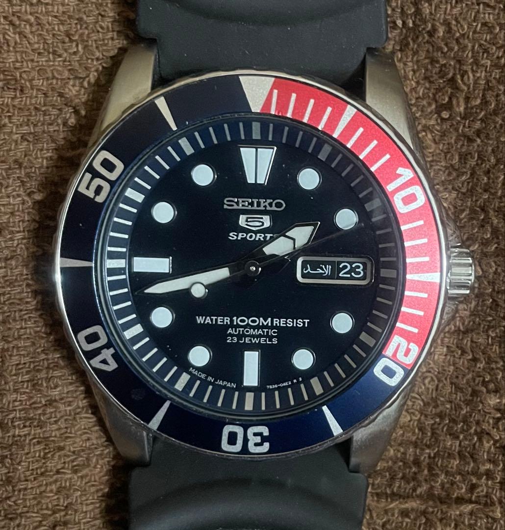 ⚫️カズ SEIKO 5 Sports 自動巻き ダイバーズウォッチ