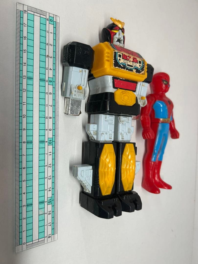 ポピー　スパイダーマン レオパルドン　セット　当時物　東映　ソフビ　プラデラ