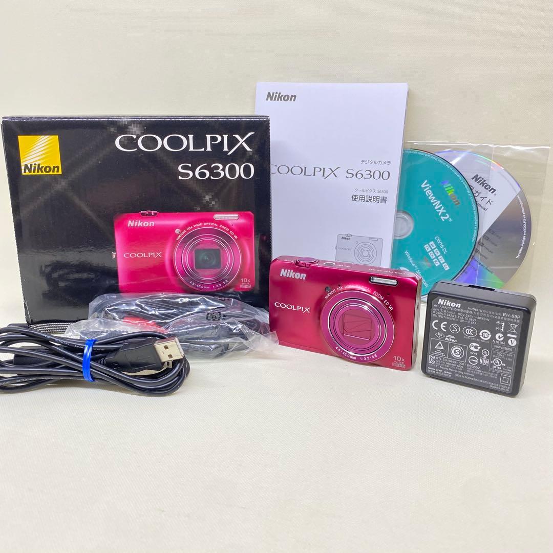 【極美品】Nikon COOLPIX S6300 ピンク 10倍光学ズーム