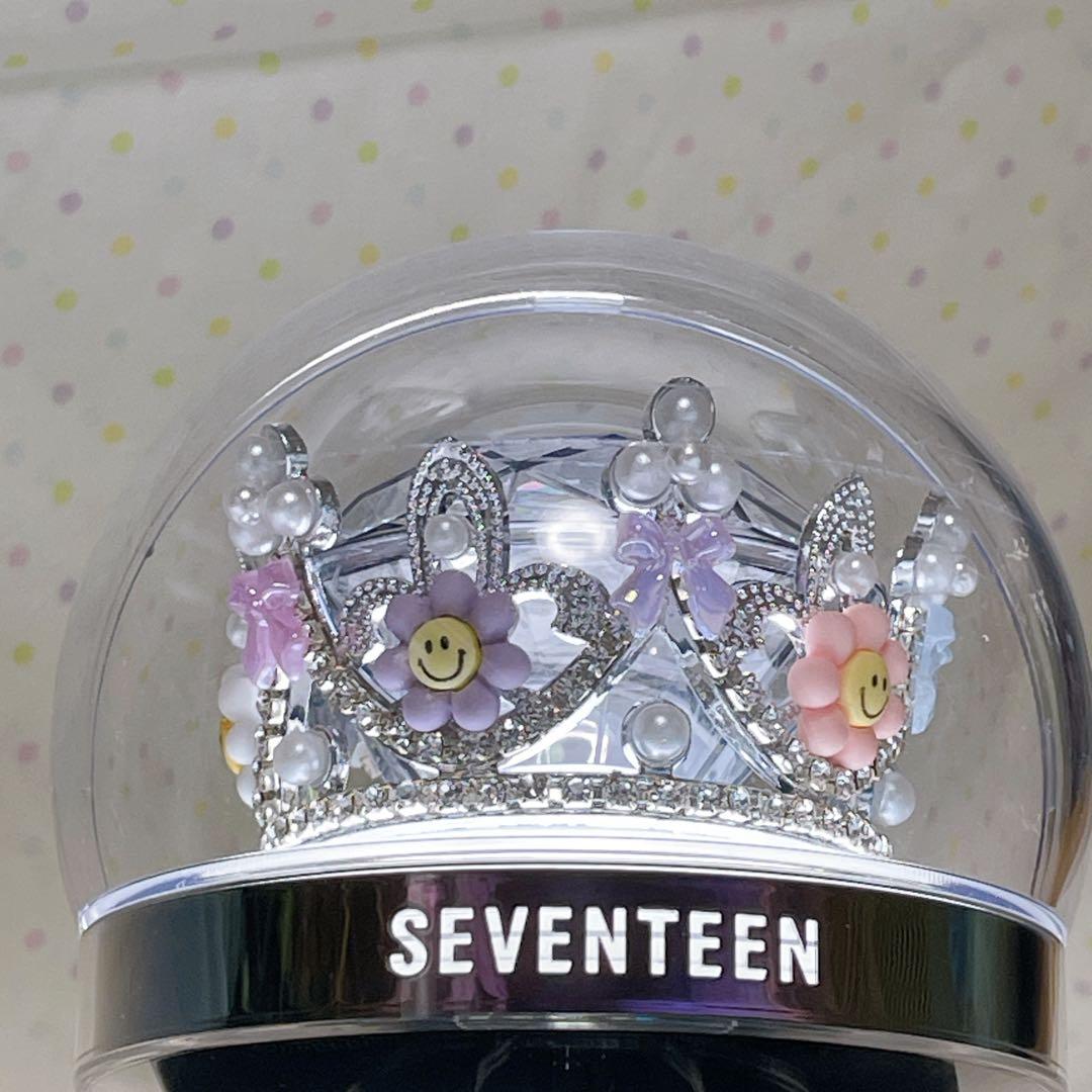 【装着イメージ】セブチ クラウン ティアラ ペンライト デコ カラット棒