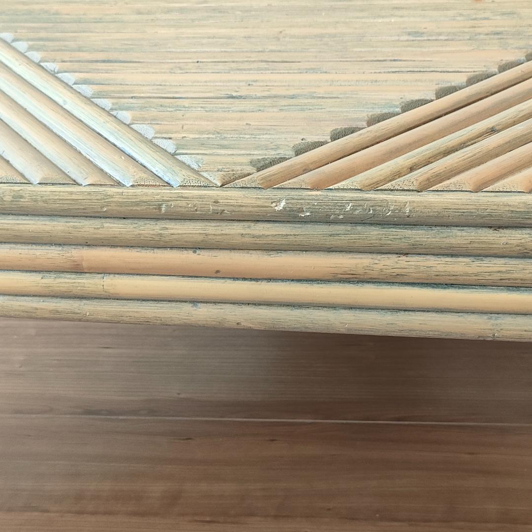 カサブランカ　ローテーブル　ラタン　コーヒーテーブル