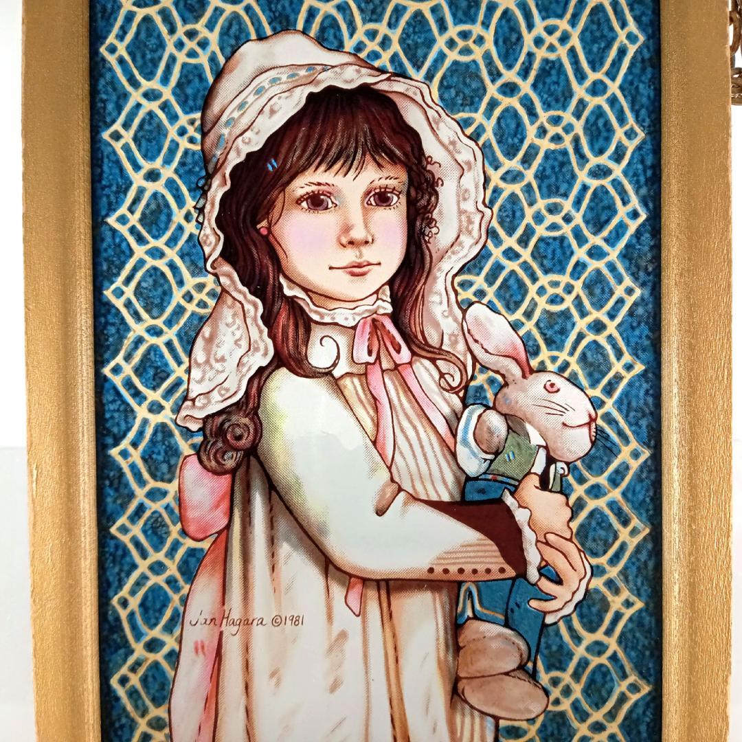 ジャン・ハガラ ステンドグラス 少女とお人形 ブルック グラスマスターズ社